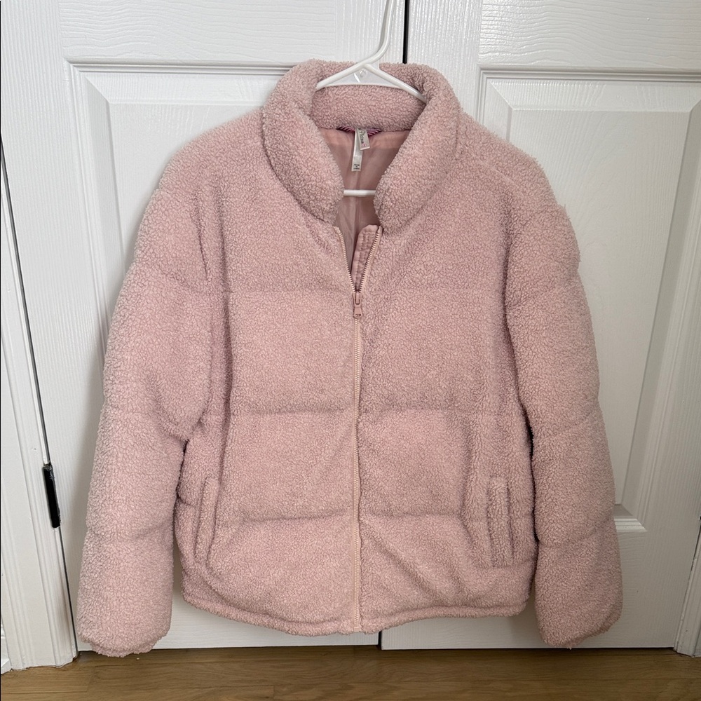 Pink Platinum Blush Sherpa Coat